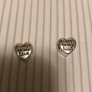 New Always in my heart charm